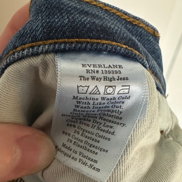 Everlane The Way High Jean - Vintage Indigo 28 Long - Picture 5 of 10